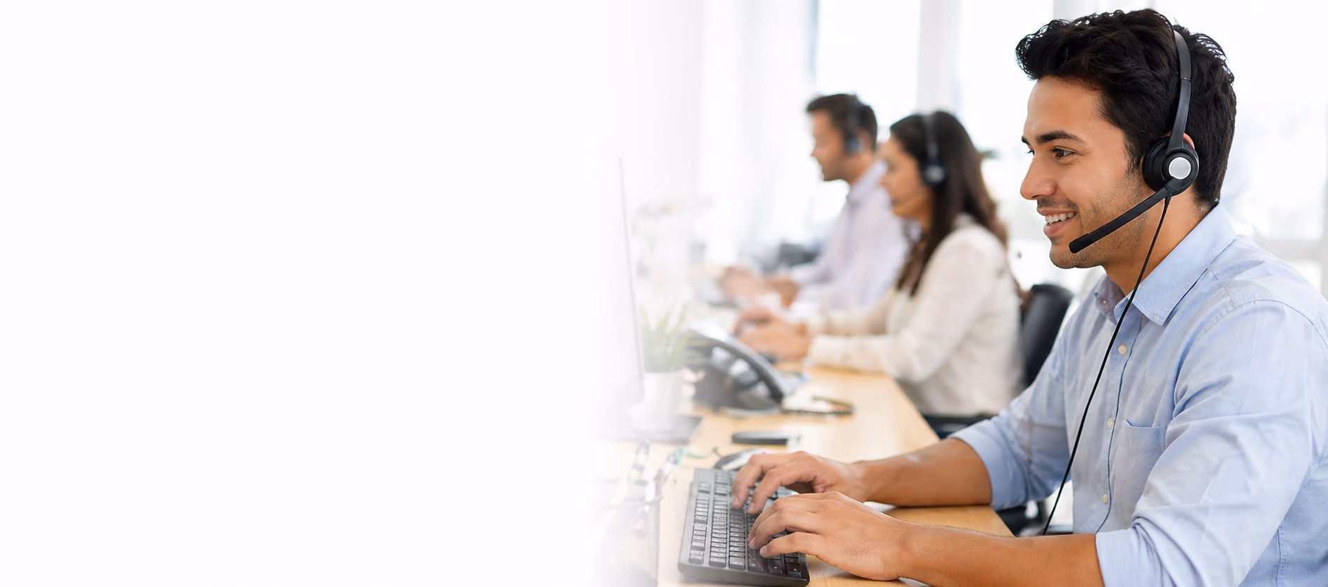 Equipo de atención telefónica